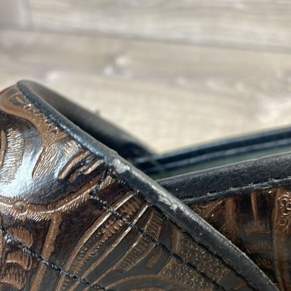 Dansko Professional Copper Antique Tooled Leather Women’s Sz 6.5-7/EU 37 Clogs - Picture 12 of 14